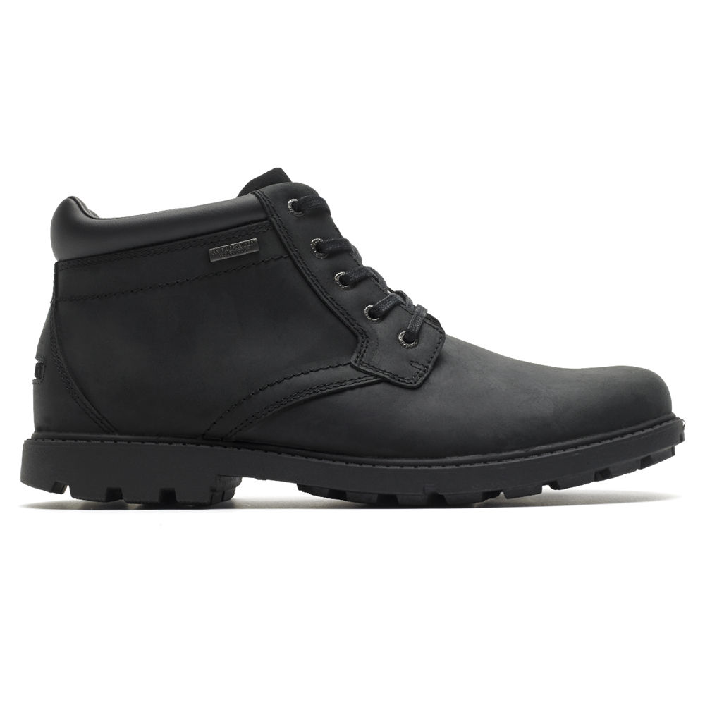 Rockport Singapore Mens Boots - Storm Surge Plain Toe Black - PC2765840